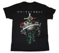 NUTS SNACKS Whitesnake Restless Heart David Coverdale T-Shirt Black M