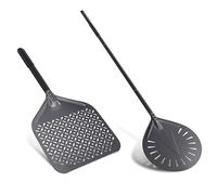 NUTUNI 30 cm & 23 cm Pala per Pizza, 30 cm Pala per Pizza in Alluminio Anodizzato Duro con Manico Buona Presa