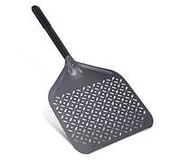 NUTUNI Pala perforata per pizza, 30 x 72 cm, in alluminio anodizzato duro, rettangolare, per pizza