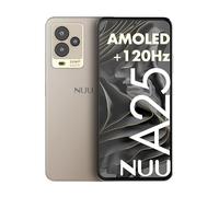 NUU Telefono A25 AMOLED 120Hz 6.7" per T-Mobile, ATT, Cricket, Mint, Ultra, Metro, Telefoni da gioco, Octa-Core Helio G99, 4G/LTE Dual SIM, 6GB + 128GB 50MP Camera, Champagne, Viaggi Internazionali