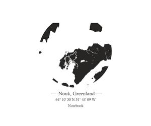 Nuuk Greenland Graph Paper Notebook: 100 Pages of Grid Paper for Notes, Sketches, Planning, Math, and Creative Ideas