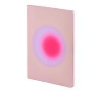 nuuna Taccuino A5+ | Colour Clash L Light - Rosa trance | 3,5 mm | 176 pagine numerate | carta premium da 120 g | pelle rosa | prodotto in modo sostenibile in Germania