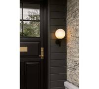 Nuura Aps Nuura applique da esterno Miira, Ø 20 cm, nero/opale Nuura Aps