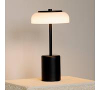Nuura Aps Nuura lampada LED da tavolo ricaricabile Blossi, altezza 26 cm, nero/opale Nuura Aps