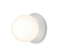 Nuura Liila 1 Lampada Plafoniera in Argento e Vetro Opalino Grande