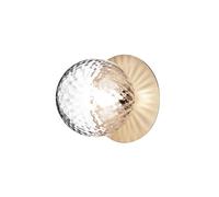 Nuura Liila 1 Lampada Plafoniera in Vetro Trasparente e Oro Medio