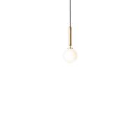 Nuura Miira 1 Lampadario in Ottone e Bianco Opale Piccolo