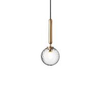 Nuura Miira 1 Lampadario in Ottone e Trasparente Piccolo