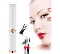 Nuvaia Lash Curler - Nuvaia Eyelash Curler, Nuvaia Lash Lift Pro + Magic Mascara, Electric Heated Eyelash Curler USB Rechargeable Eyelashes Curler, Fast Heating Long-Lasting (White)