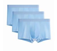 Nuvellor, biancheria intima ultra confortevole in seta di alta qualità, boxer da uomo senza cuciture in seta di ghiaccio, elastici, freschi e traspiranti., Colore B., L