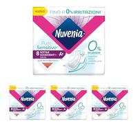 Nuvenia - Assorbente Pure Sensitive Sottile Notte con Ali - Confezione da 32 Assorbenti