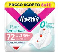 Nuvenia Assorbente Pure Sensitive Ultra Giorno con Ali Assorbenti per Flusso