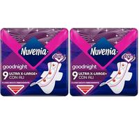 Nuvenia, Assorbente Ultra Notte con Ali XL, Assorbenti per Flusso Molto Abbondante, Confezione da 18 Assorbenti