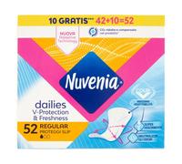 Nuvenia Proteggi-slip anatomici – Freschezza quotidiana e massimo comfort – Confezione da 52