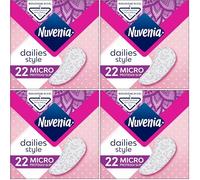 Nuvenia Proteggi Slip Micro, 88 Pezzi | Salvaslip, Formato Micro, Confezione Risparmio da 88 Pezzi, Ideale per Uso Quotidiano