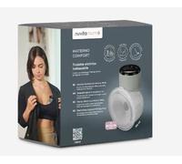 Nuvita 1260W Tiralatte Elettrico Indossabile Singolo 3 Fasi - Portatile con Batteria Ricaricabile USB-C, Funzione Anti-Stasi, Ideale per Capezzoli Piatto/Inversi, Coppa Silicone 24mm con Riduttori