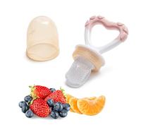 Nuvita 1417 - Mangiafrutta E Massaggiagengive 2 In 1 - Flavorillo - Pink