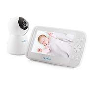 Nuvita 3052 VideoVoice 5.0 - Video Baby Monitor - Camera con Zoom Controllabile da Remoto - Visione Notturna - Ampio Schermo 5“- Sistema Radio Talk Back a 2 vie - Design Italiano