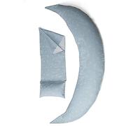 Nuvita 7100 DreamWizard Cuscino Gravidanza e Allattamento - 12 in 1 con Supporto Regolabile - Microsfere - Anallergico e Traspirante - Prodotto in Italia (Grey Star)