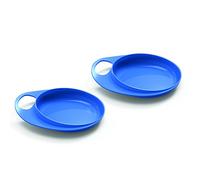 Nuvita 8451 EasyEating- Set 2 piattini svezzamento (Blu)