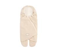 Nuvita 9100 Cuddle | Sacco Morbido con Cappuccio Regolabile e Coprigambe Individuali | Perfetto da 0 a 10 Mesi (80 cm) | Resistente a Temperature Fino a 8°C, all’acqua e al vento | Beige/Panna