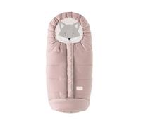 Nuvita 9605 Junior Cuccioli | Sacco Universale per Passeggino con Animaletti | Perfetto per Bambini da 6 a 36 Mesi (100 cm) | Resistente al Freddo fino a -13°C | Rosa Tenue