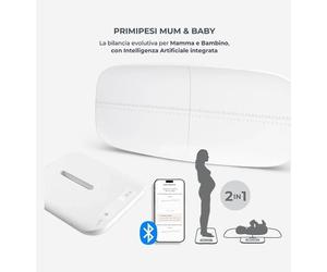 Nuvita Bilancia Gravidanza e Neonati 2 in 1 Primi Mesi Mum & Baby
