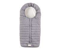 Nuvita Moovo 9658 Junior Slender | Sacco universale per passeggino | Massima Protezione dal Freddo da 6 a 36 Mesi (100cm) |Ultra Sottile, Leggero e Protettivo fino a -10°C | Grigio Chiaro