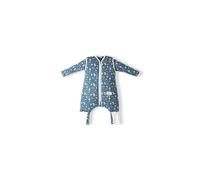 Nuvita MOOVO by 90250 | Sacco Nanna con Piedini e Calzini Antiscivolo Pieghevoli, in Cotone Biologico, certificato OEKO TEX, TOG 2.5 | Taglia: 1 Anno | Powder Blue