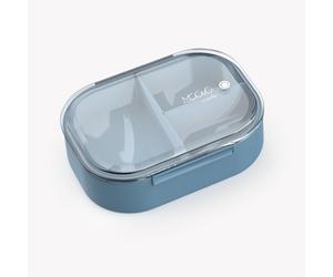 Nuvita Moovo Contenitore Porta pranzo con 3 scomparti 490 ml Blu