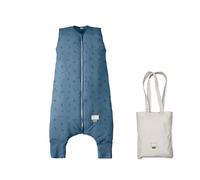 Nuvita MOOVO DREAMS Sacco Nanna 90400 con Piedini TOG 1.5 Smanicato | Sacco Nanna con Gambe e Calzini Antiscivolo per Bambini 1-3 Anni |Sacco Nanna Bambini | Powder Blue, 3 anni