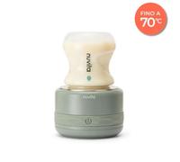 Nuvita 1166 Warm70 Scaldabiberon Portatile Senza Fili 70°C - Ricaricabile USB, Compatibile Universale, 5 Livelli di Temperatura Fino a 70°C, Riscaldamento Rapido 2,5 Min, Mantiene Caldo 6 Ore