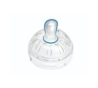 Nuvita Set 2 Ciucci 4M+ con Coperchio Tettarella Flusso 1 Confezione 2 Pz