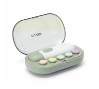 Nuvita 1130 Trimmy Tronchesino Elettrico per Unghie di Neonati e Bambini - Sicuro, Delicato e Facile da Usare con Doppia Velocità, Include 5 Testine per Limatura e Custodia da Viaggio