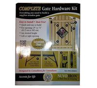 NUVO IRON HGCBHK01 - Kit completo di ferramenta per cancello da 25 a 72 aperture Nuvo Iron