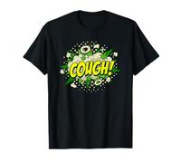 Nuvola di Fumo tosse! Comico Onomatopea Stile Grafico Pop Art Maglietta