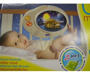nuvola musicale pannello lettino culla lullaby cloud mp3 nube luna chicco 60045