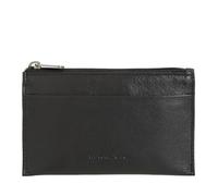 Nuvola Pelle Portachiavi e Portamonete in Vera Pelle - Bustina Astuccio con Cerniera Zip e 2 Anelli per le Chiavi Nero