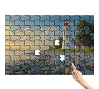 Nuvola Puzzle 1000 Pezzi, Faro Puzzle Adulti, Giochi Educativi per la Famiglia, Divertimento Colorato Set con Scatola, Giochi Creativi per Regalo Uomo Decorazioni Casa, Regalo Bambina 6 Anni X-2