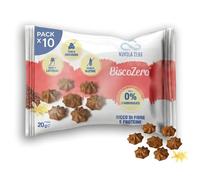 Nuvola Zero BiscoZero Biscotti Senza Zucchero e Senza Carboidrati, Biscotti Proteici Keto Senza Glutine e Lattosio, Ricchi di Fibre, Aromatizzati al Cacao, Confezione da 10 pezzi