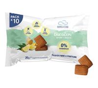 Nuvola Zero BiscoZero Limone & Zenzero , Biscotti Senza Zucchero e Senza Carboidrati, Biscotti Proteici Keto Senza Glutine e Lattosio, Ricchi di Fibre, Confezione da 10 pezzi