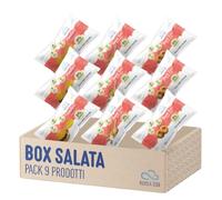 Nuvola Zero Box Salato 9 Pezzi Zero Carboidrati, Senza Zucchero, Senza Glutine e Lattosio, Pane Keto Cloudbread e Snack Salati Proteici Gusto Cipolla e Formaggio, per Panini, Toast e Aperitivo