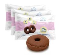 Nuvola Zero - Ciambella Zero, Snack Proteici Senza Zucchero, Dolci Senza Glutine e Lattosio, Zero Carboidrati, al Gusto Cacao, Confezione da 3pz. Made in Italy.
