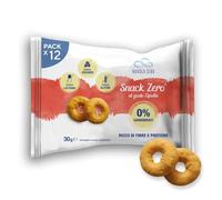 Nuvola Zero - Snack Zero al gusto cipolla, Snack Proteici Senza Zucchero, Zero Carboidrati, Senza Lattosio, Senza Glutine, Confezione da 12pz. Made in Italy.