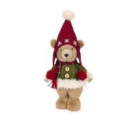 NUVOLE DI STOFFA Orso natalizio in piedi Giostra H42 cm 2 varianti(1 unità) VARIANTE: B