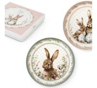 NUVOLE DI STOFFA Piatto dolce rabbit in ceramica - Coppia da collezione - Pepen - cm.20