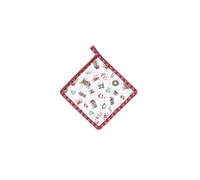 Nuvole di Stoffa Presina da cucina "Storia di Natale" 18x18 cm 2 varianti(1 unità) VARIANTE: B