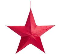 NUVOLE DI STOFFA stella ROSSO natalizio tessuto velluto cm. cm 65