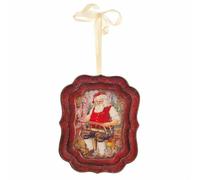 NUVOLE DI STOFFA Targhetta con immagine natalizia H20 cm 3 varianti VARIANTE: A