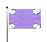 Nuvole Garden Flag Durevole Bandiere Di Benvenuto Resistente Alle Intemperie Bandiere Da Giardino Decorazione Per Interni All'Aperto Patio 90X152Cm